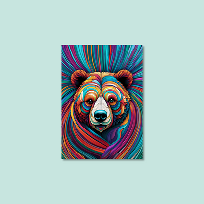 ABSTRACT BEAR **UNFRAMED ART PRINT**