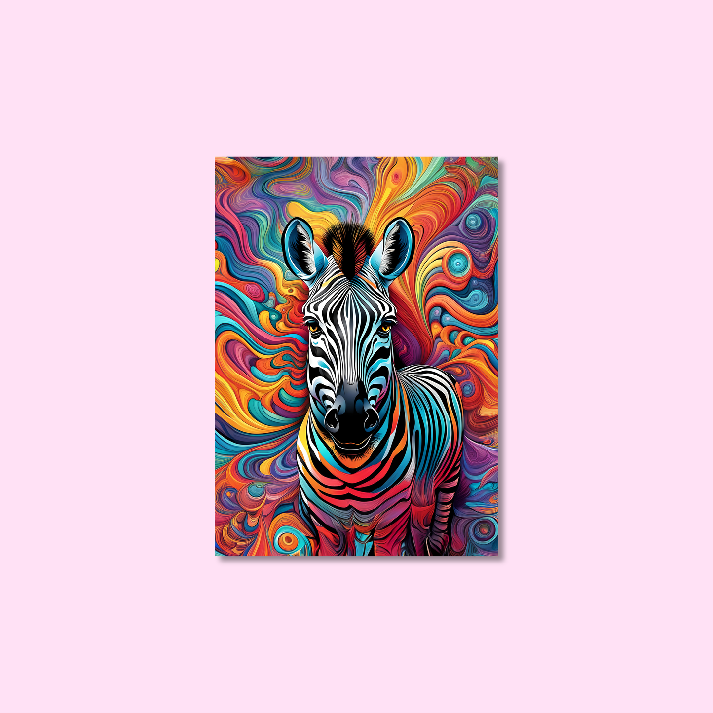 ABSTRACT ZEBRA **UNFRAMED ART PRINT**
