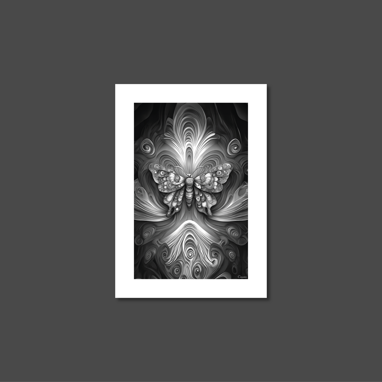 ABSTRACT BUTTERFLY **UNFRAMED ART PRINT**