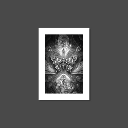 ABSTRACT BUTTERFLY **UNFRAMED ART PRINT**