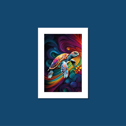 ABSTRACT TURTLE **UNFRAMED ART PRINT**