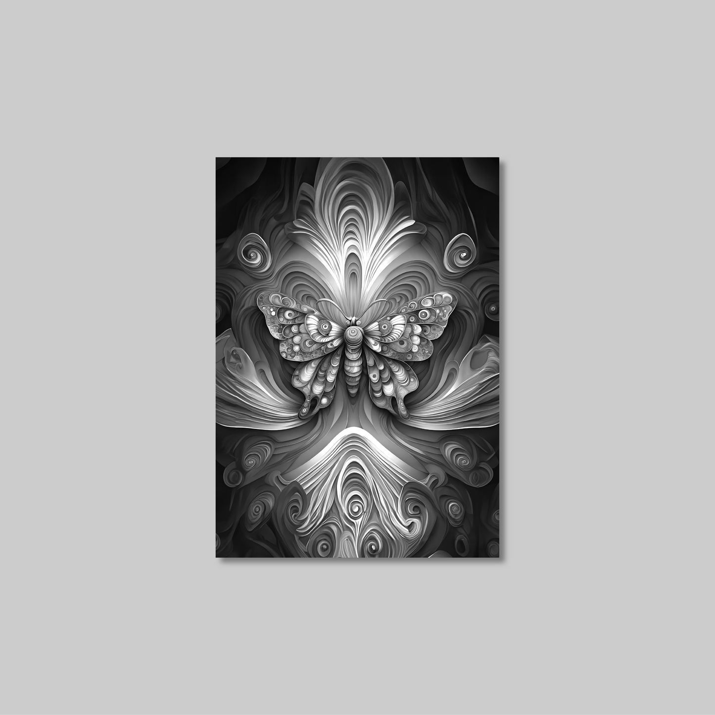 ABSTRACT BUTTERFLY **UNFRAMED ART PRINT**