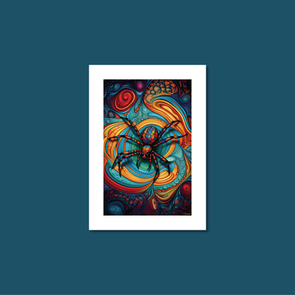 ABSTRACT SPIDER **UNFRAMED ART PRINT**