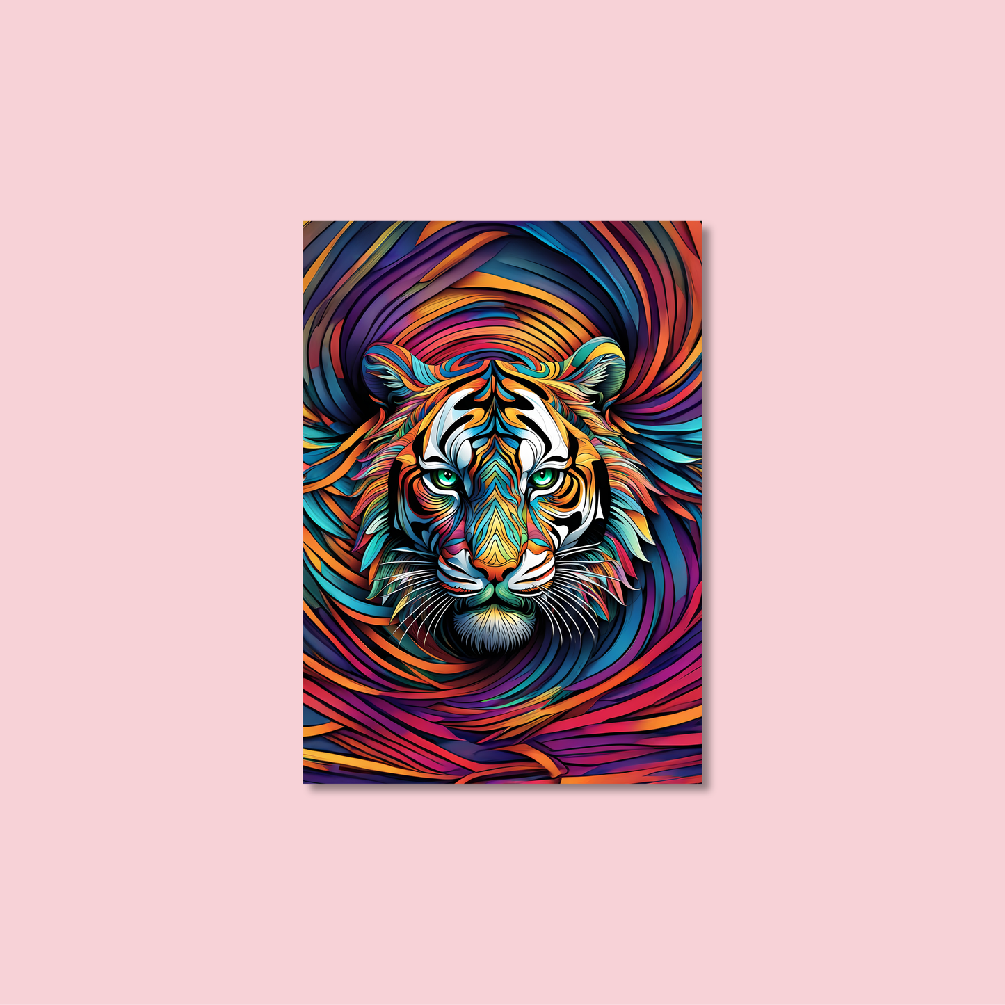 ABSTRACT TIGER **UNFRAMED ART PRINT**