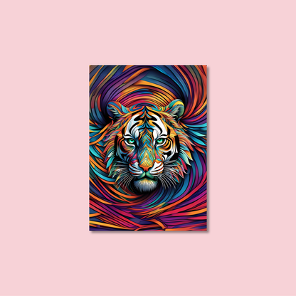 ABSTRACT TIGER **UNFRAMED ART PRINT**