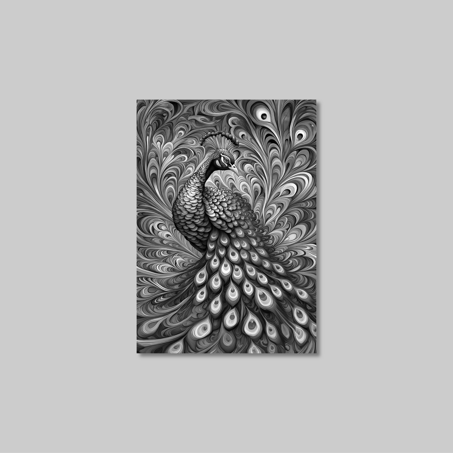 ABSTRACT PEACOCK **UNFRAMED ART PRINT**