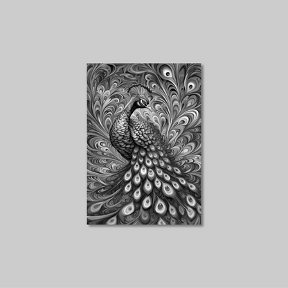 ABSTRACT PEACOCK **UNFRAMED ART PRINT**