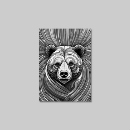 ABSTRACT BEAR **UNFRAMED ART PRINT**