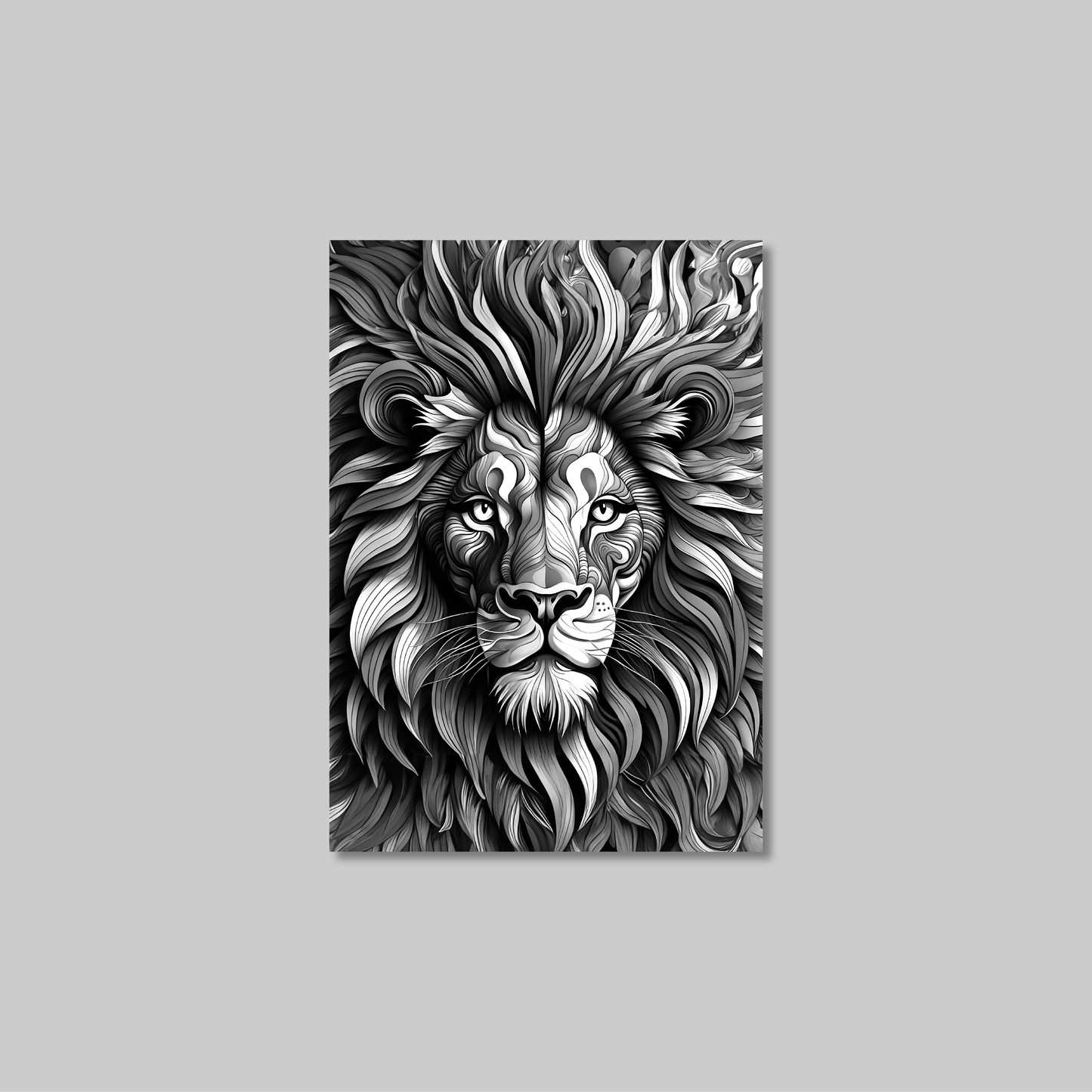ABSTRACT LION **UNFRAMED ART PRINT**