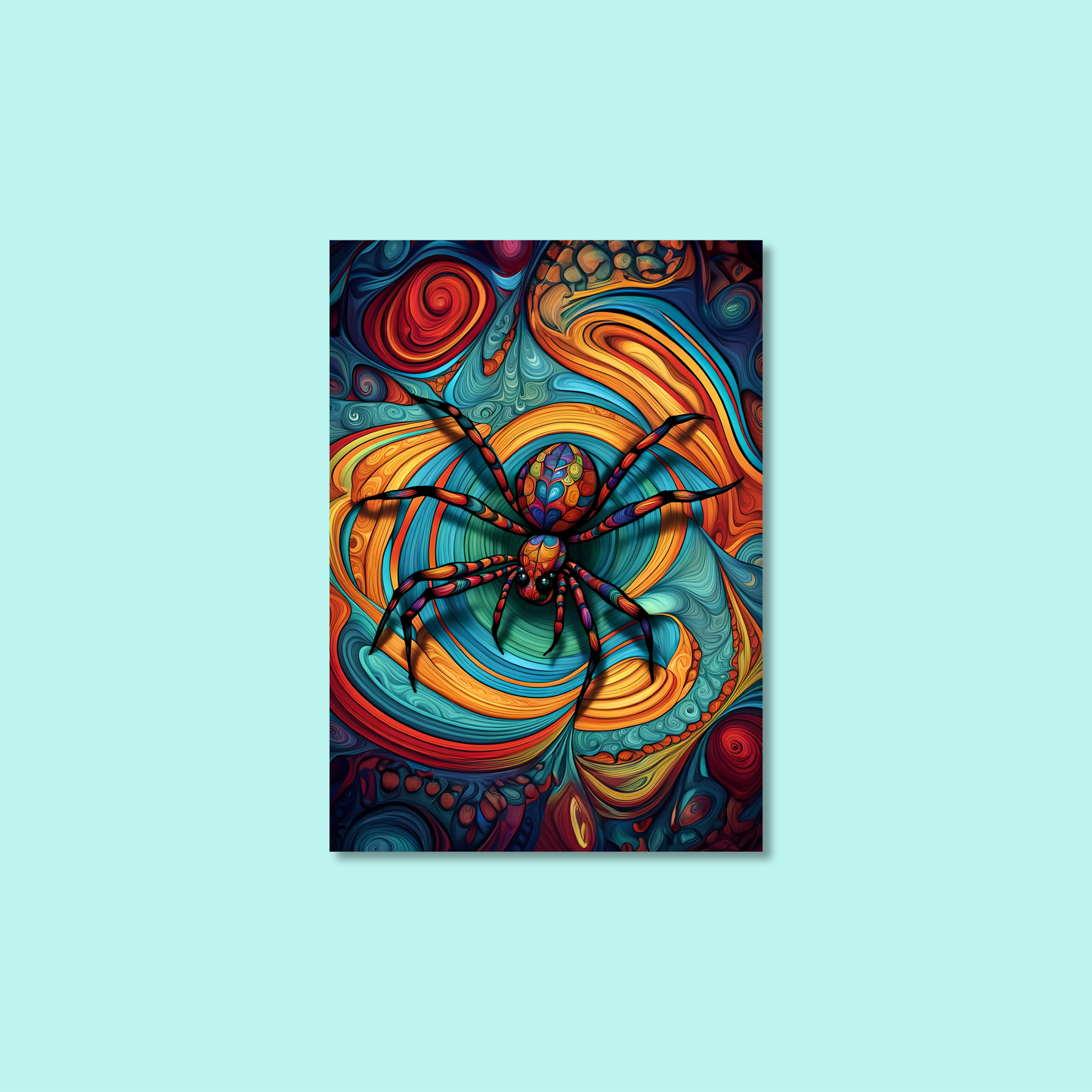 ABSTRACT SPIDER **UNFRAMED ART PRINT**