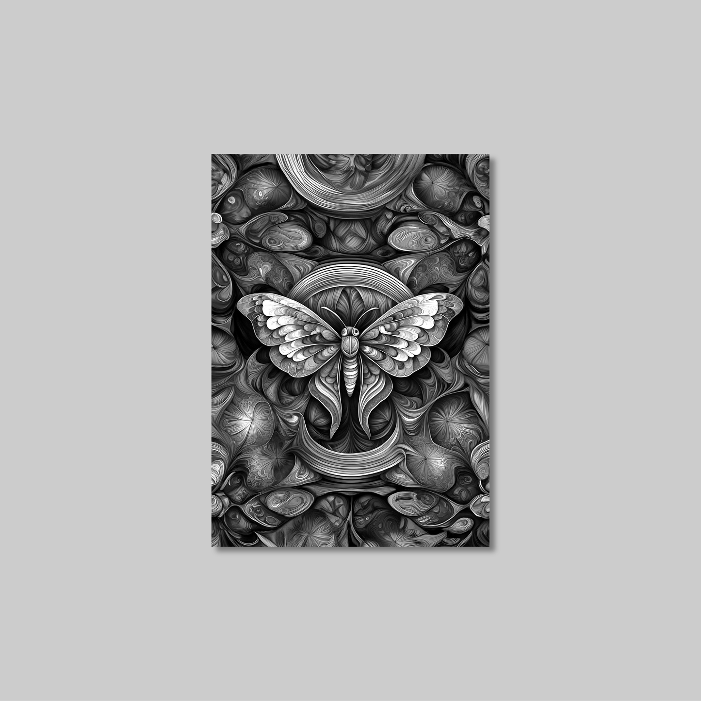 ABSTRACT MOTH **UNFRAMED ART PRINT**