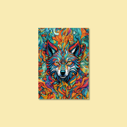 ABSTRACT WOLF **UNFRAMED ART PRINT**