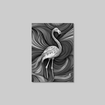 ABSTRACT FLAMINGO **UNFRAMED ART PRINT**