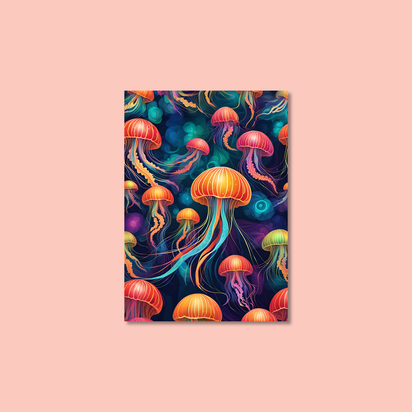 ABSTRACT JELLYFISH **UNFRAMED ART PRINT**