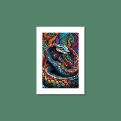 ABSTRACT COBRA **UNFRAMED ART PRINT**