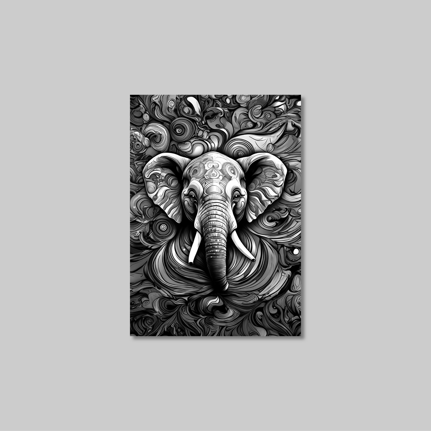 ABSTRACT ELEPHANT **UNFRAMED ART PRINT**