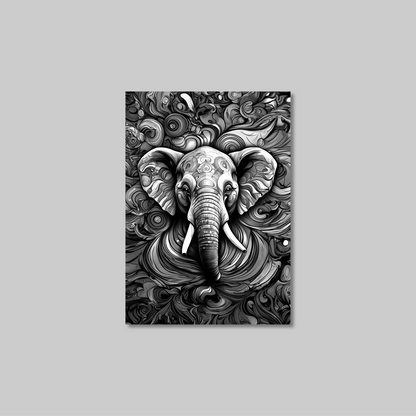ABSTRACT ELEPHANT **UNFRAMED ART PRINT**