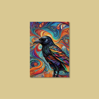 ABSTRACT CROW **UNFRAMED ART PRINT**