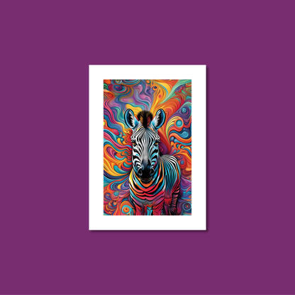 ABSTRACT ZEBRA **UNFRAMED ART PRINT**
