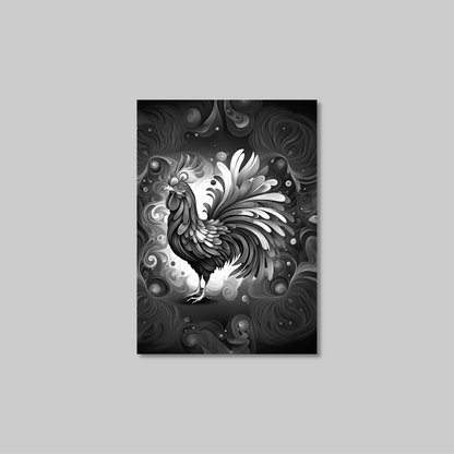 ABSTRACT COCKEREL **UNFRAMED ART PRINT**