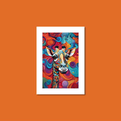 ABSTRACT GIRAFFE **UNFRAMED ART PRINT**