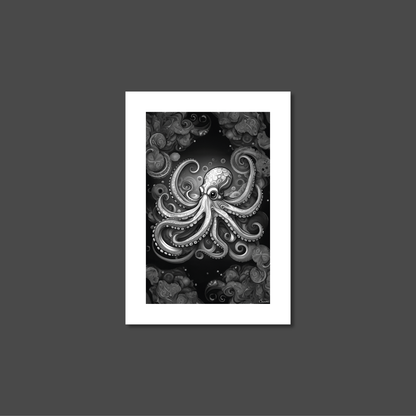 ABSTRACT OCTOPUS **UNFRAMED ART PRINT**