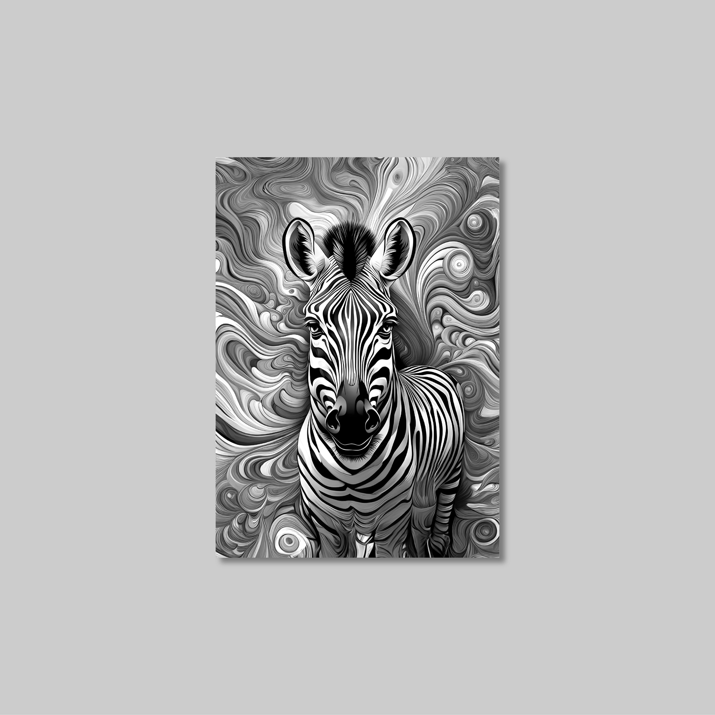 ABSTRACT ZEBRA **UNFRAMED ART PRINT**