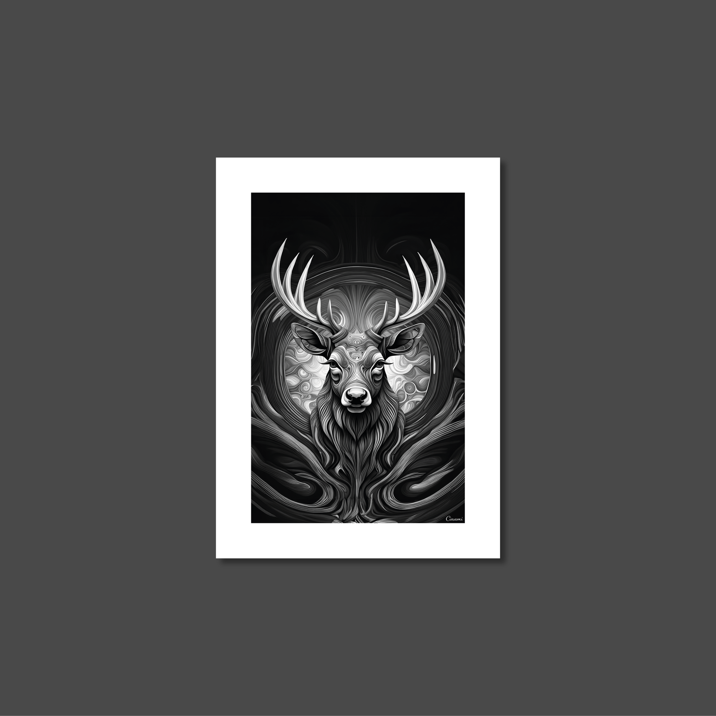 ABSTRACT STAG **UNFRAMED ART PRINT**