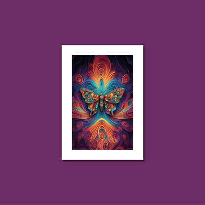 ABSTRACT BUTTERFLY **UNFRAMED ART PRINT**