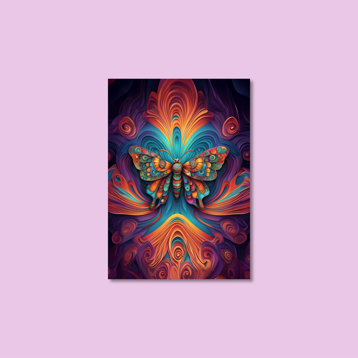 ABSTRACT BUTTERFLY **UNFRAMED ART PRINT**