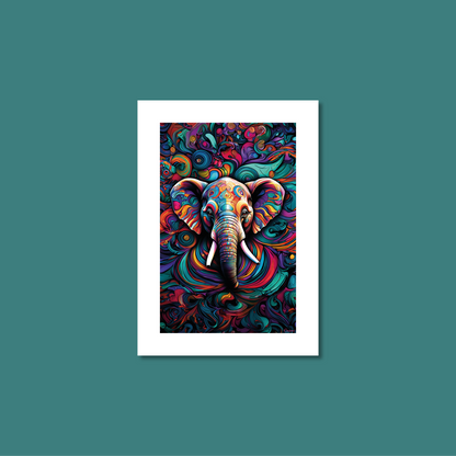 ABSTRACT ELEPHANT **UNFRAMED ART PRINT**