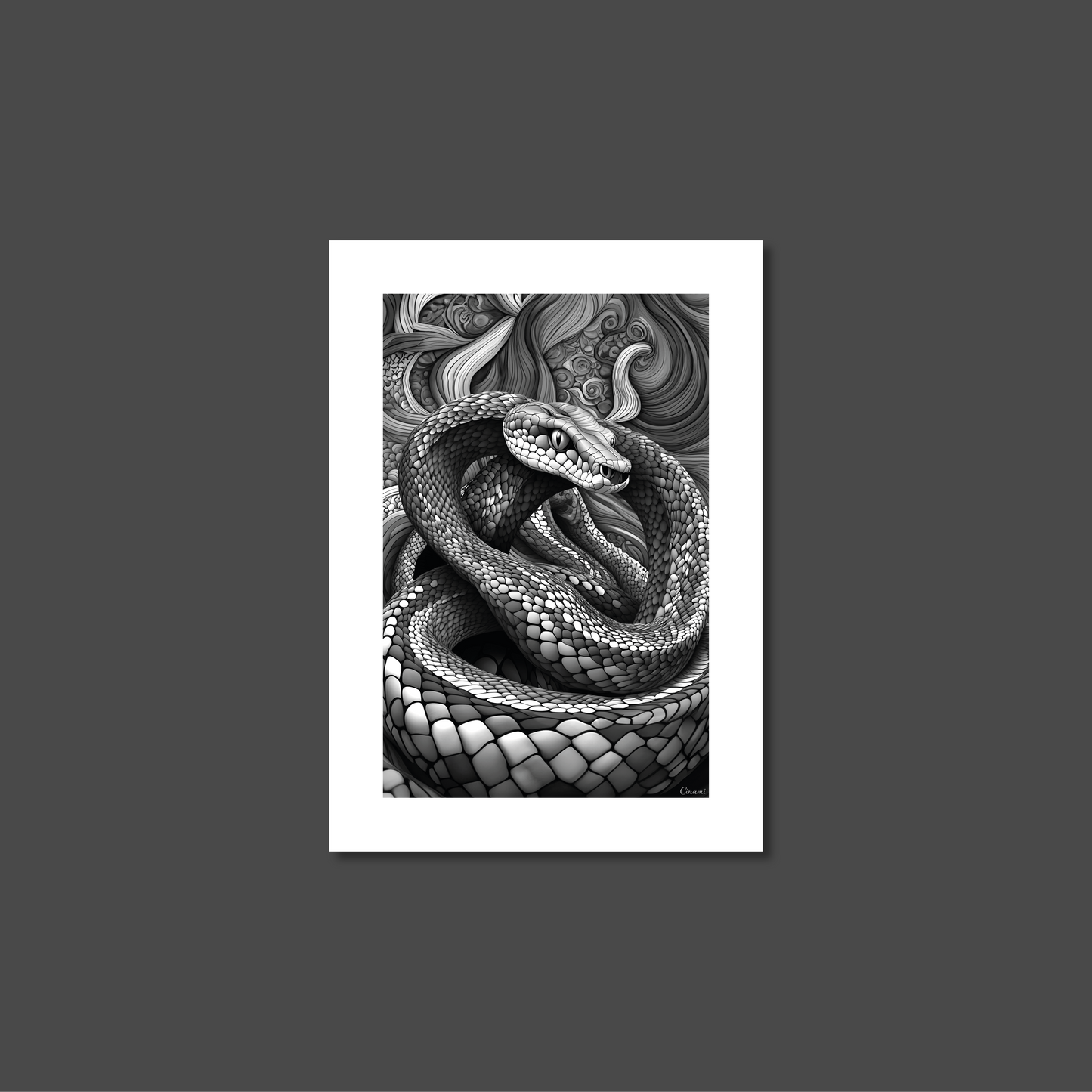 ABSTRACT COBRA **UNFRAMED ART PRINT**
