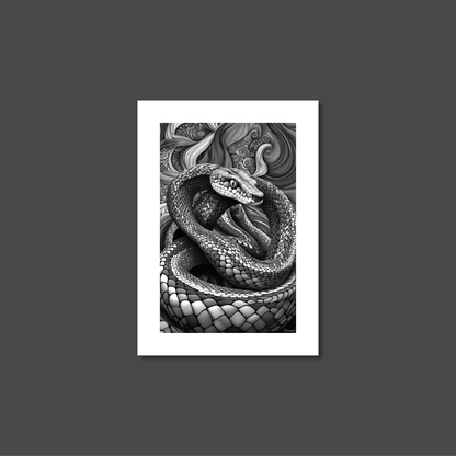ABSTRACT COBRA **UNFRAMED ART PRINT**