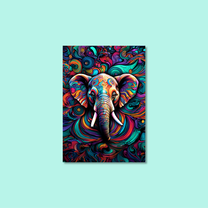 ABSTRACT ELEPHANT **UNFRAMED ART PRINT**