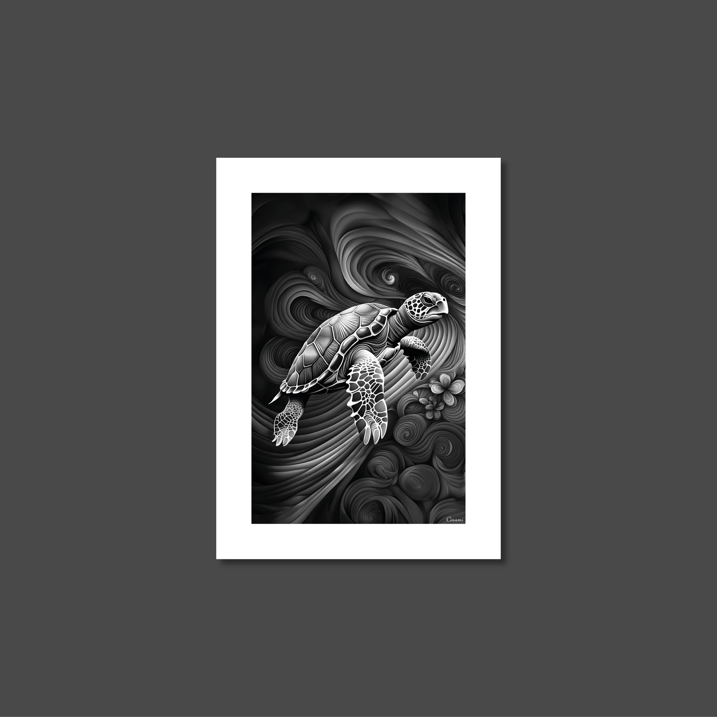 ABSTRACT TURTLE **UNFRAMED ART PRINT**
