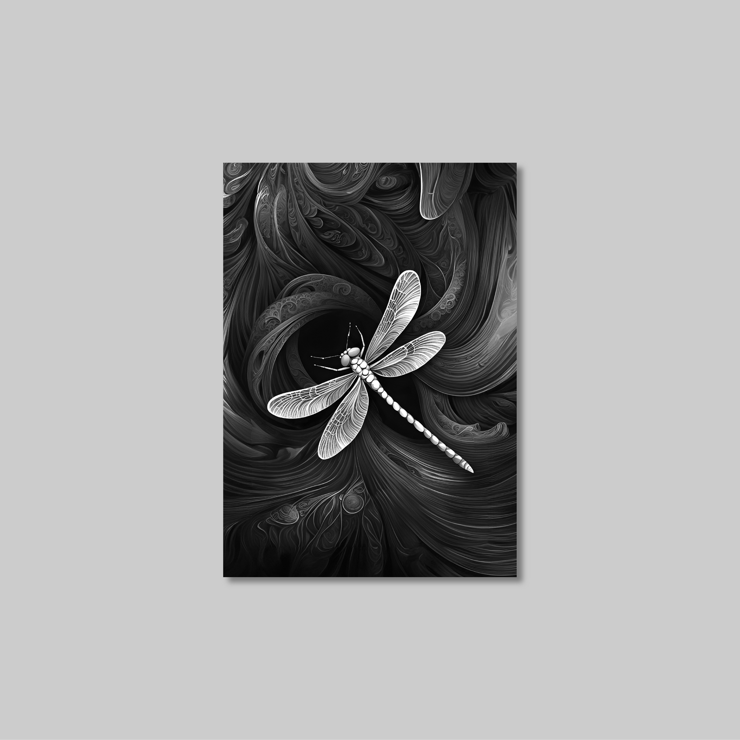 ABSTRACT DRAGONFLY **UNFRAMED ART PRINT**