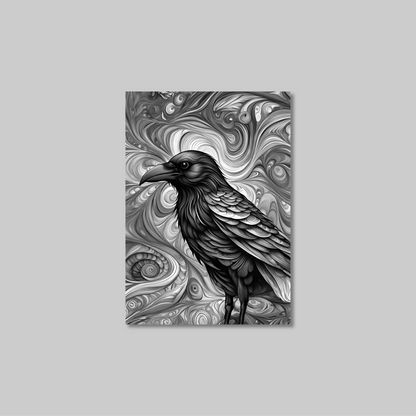 ABSTRACT CROW **UNFRAMED ART PRINT**