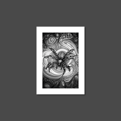 ABSTRACT SPIDER **UNFRAMED ART PRINT**