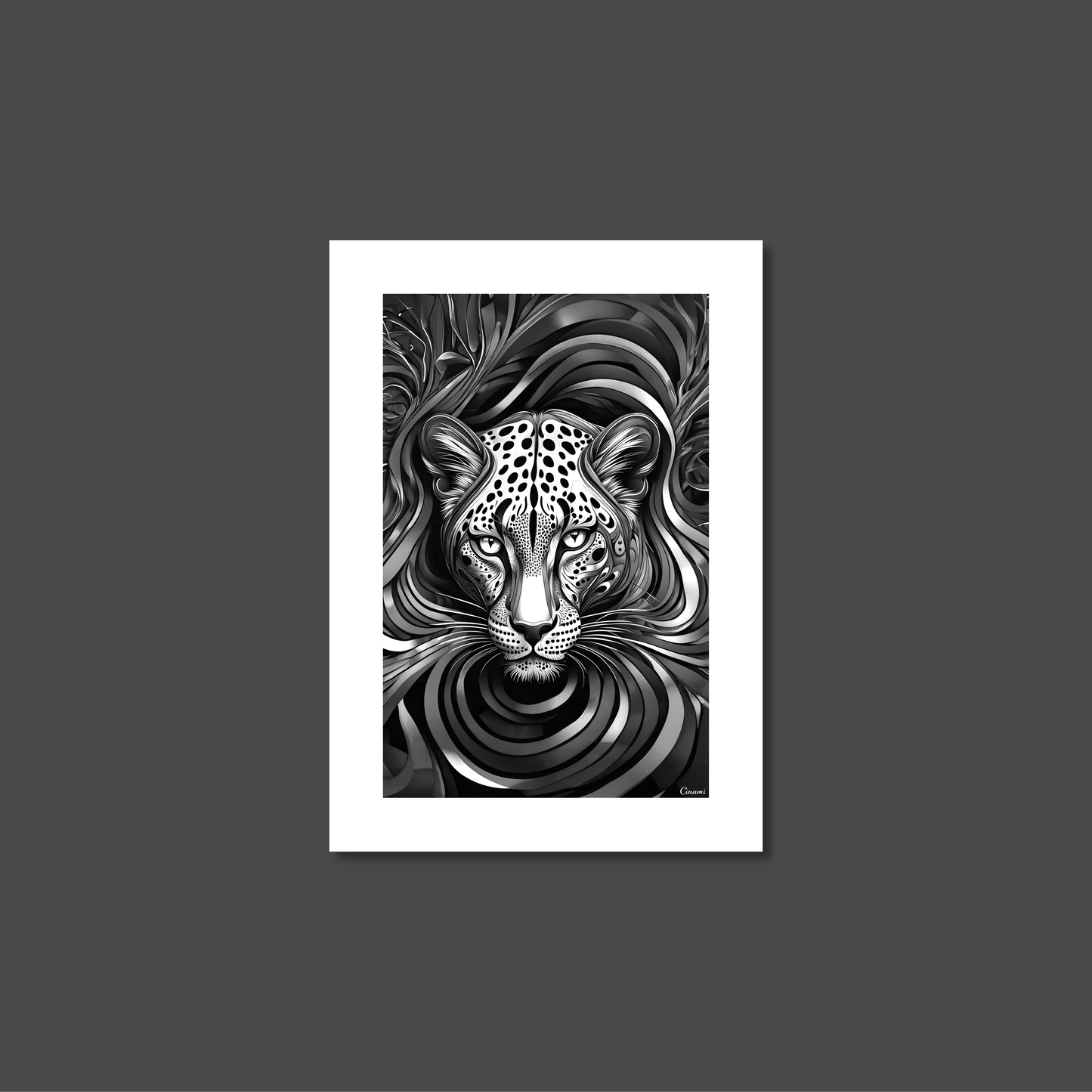 ABSTRACT LEOPARD **UNFRAMED ART PRINT**