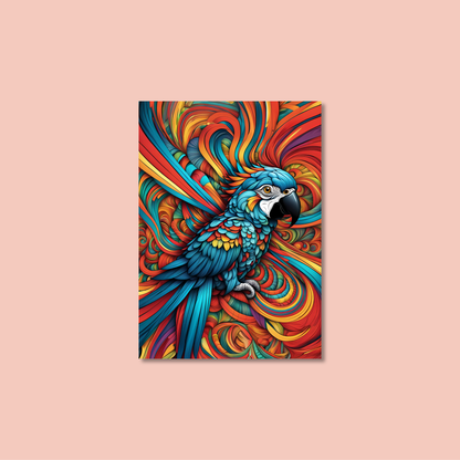 ABSTRACT PARROT **UNFRAMED ART PRINT**