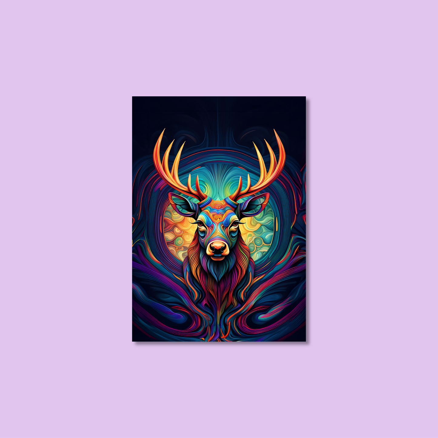 ABSTRACT STAG **UNFRAMED ART PRINT**