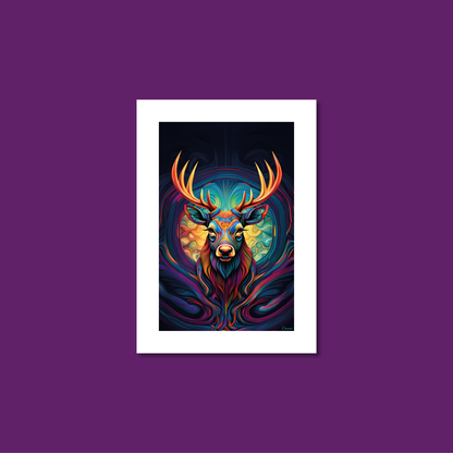 ABSTRACT STAG **UNFRAMED ART PRINT**