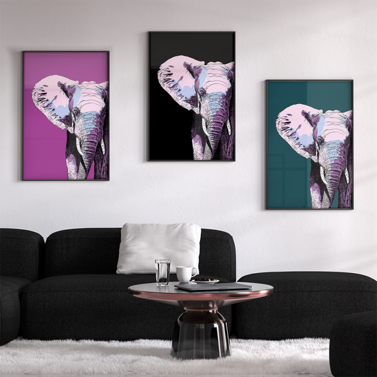 ELEPHANT SKETCH **UNFRAMED ART PRINT