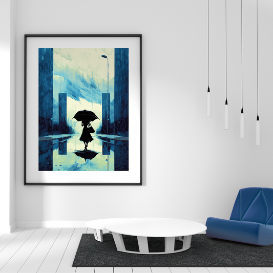 IN THE RAIN **UNFRAMED ART PRINT**