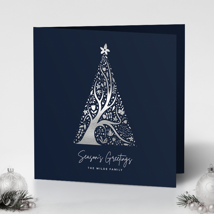 Abstract Christmas Tree Pack of 10 Christmas Cards