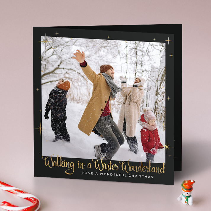 Winter Wonderland Pack of 10 Personalised Christmas Cards