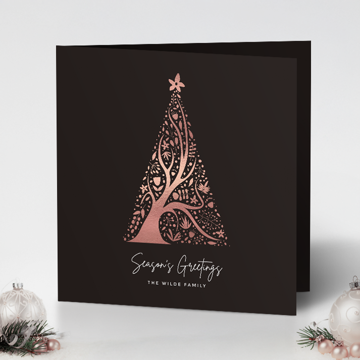 Abstract Christmas Tree Pack of 10 Christmas Cards