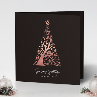 Abstract Christmas Tree Pack of 10 Christmas Cards