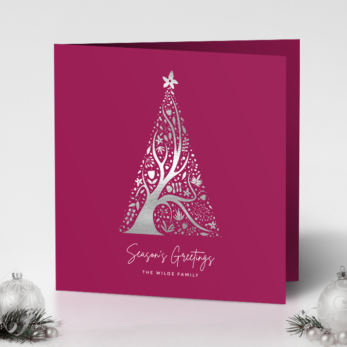 Abstract Christmas Tree Pack of 10 Christmas Cards