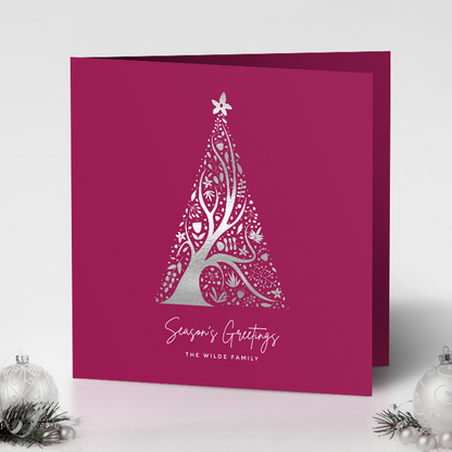 Abstract Christmas Tree Pack of 10 Christmas Cards